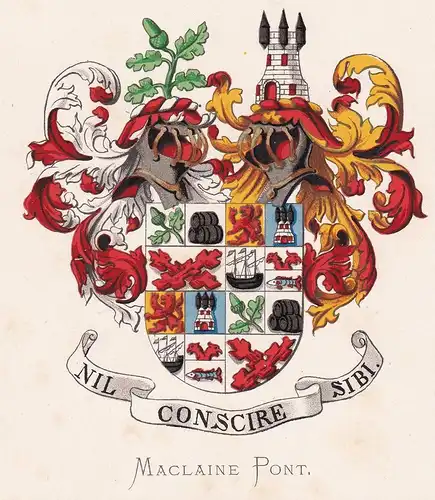 Maclaine Pont - Wappen coat of arms heraldry Heraldik blason Wapen
