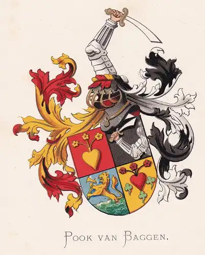 Pook van Baggen - Wappen coat of arms heraldry Heraldik blason Wapen