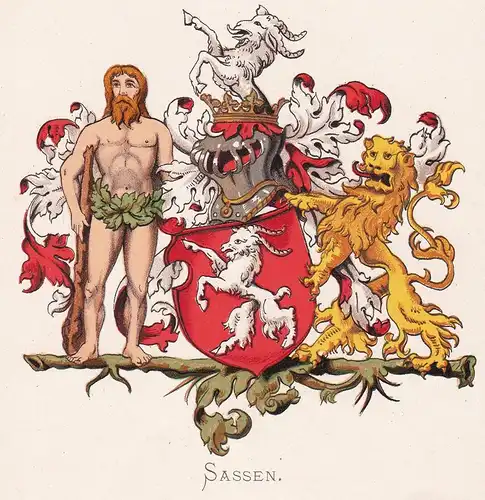 Sassen - Wappen coat of arms heraldry Heraldik blason Wapen
