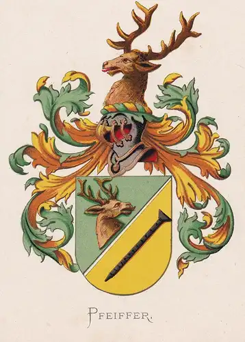 Pfeiffer - Wappen coat of arms heraldry Heraldik blason Wapen
