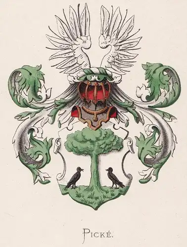 Picke - Wappen coat of arms heraldry Heraldik blason Wapen