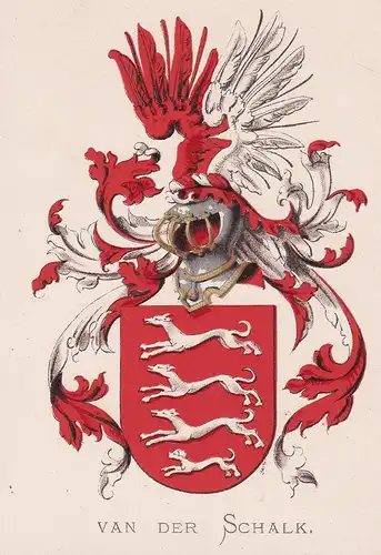 Van der Schalk - Wappen coat of arms heraldry Heraldik blason Wapen