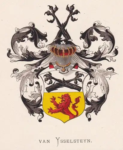 Van Ysselsteyn - Wappen coat of arms heraldry Heraldik blason Wapen
