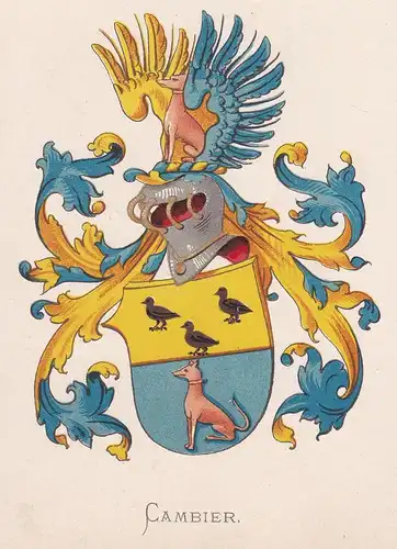 Cambier - Wappen coat of arms heraldry Heraldik blason Wapen