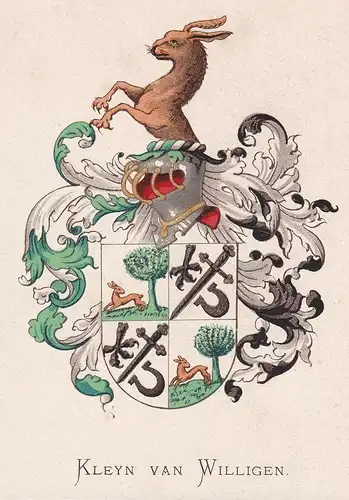 Kleyn van Willigen - Wappen coat of arms heraldry Heraldik blason Wapen