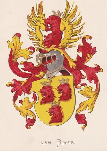 Van Bosse - Wappen coat of arms heraldry Heraldik blason Wapen