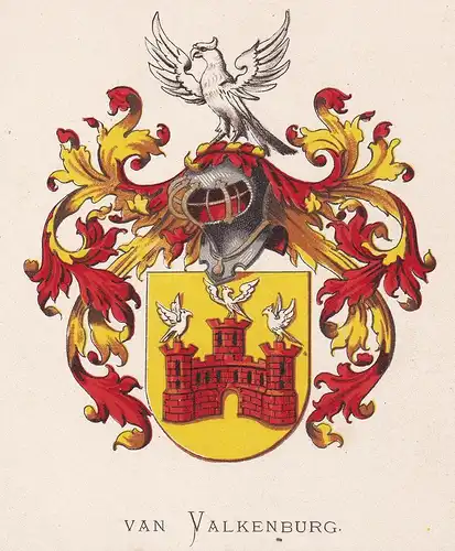 Van Valkenburg - Wappen coat of arms heraldry Heraldik blason Wapen