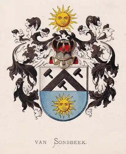 Van Sonsbeek - Wappen coat of arms heraldry Heraldik blason Wapen