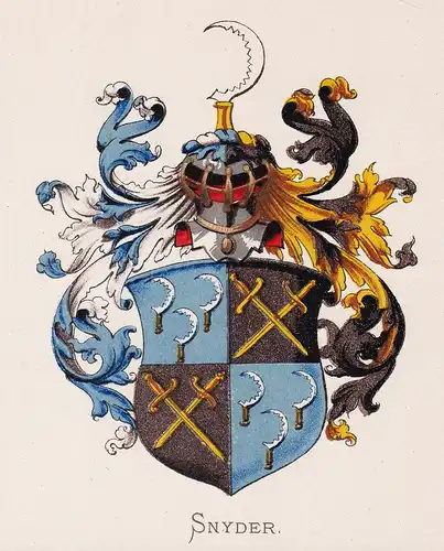 Snyder - Wappen coat of arms heraldry Heraldik blason Wapen