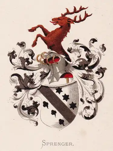 Sprenger - Wappen coat of arms heraldry Heraldik blason Wapen