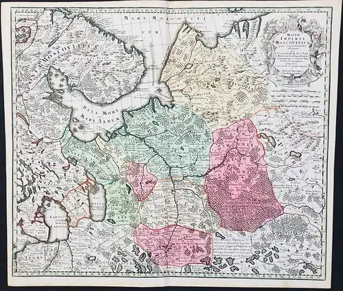 Mappae Imperii Moscovitici pars Septentrionalis... - Russia Russland Moscow Arkhangelsk White Sea map Karte