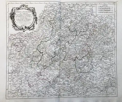 Cercle de Franconie qui comprend les eveches de Wurtzbourg, de Bamberg et d'Aichstet, les Marquisats de Culmba