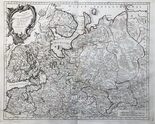 Partie Septentrionale de la Russie Européenne ou sont distinguees exactement toutes les Provinces, d'apres le