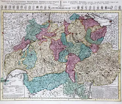 Nova et accuratissima Helvetiae Foederatarumque cum ea, nec non Subditarum, Regionum Tabula, primum Composita