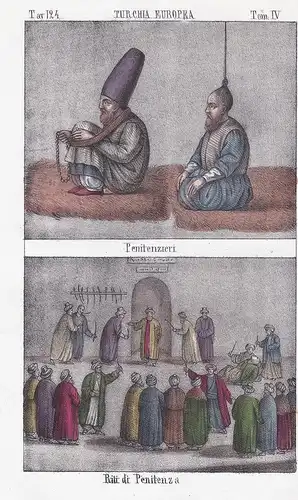 Turchia Europea. / Penitenzieri. / Rili di Penitenza. - Turkey Türkei Ottoman Empire Osmanisches Reich costume