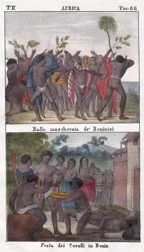 Africa. / Ballo mascherato de' Beninisi. / Festa dei Coralli in Benin. - Benin West Africa Afrika Afrique Blac