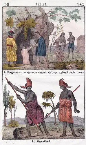 Africa. / Li Magadoresi pongono le ceneri de' loro defunti nelle Caver.e. / Li Marakati. - Mogadishu Somalia E