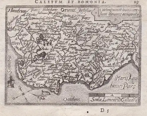 Caletum et Bononia / Caletensium et bononiensum ditionis accurrata. - Nord-Pas-de-Calais Boulogne-sur-Mer Fran