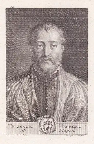 Thaddaeus Hagecius ab Hagek - Thaddaeus Hagecius (1525-1600) Hayek Astronom astronomer Arzt physician Praha Pr