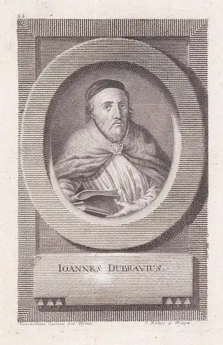 Ioannes Dubravius - Jan Dubravius (1486-1553) Olomouc Olmütz bishop Bischof Portrait Böhmen Bohemia