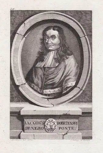 Iacobus Dobrzensky de Nigroponte - Jacob Pobrzensky von Schwartzbruck (1623-1697) Praha Prag Prague mathematic