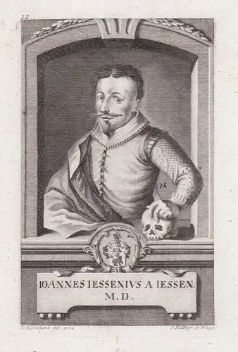 Ioannes Iessenius A. Iessen. M. D.  - Jan Jesensky (1566-1621) Jesenius Wroclaw Polska Polen Poland Mediziner