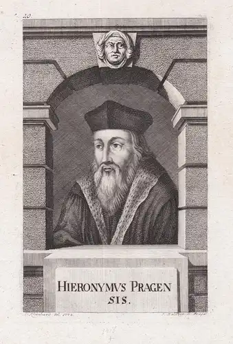 Hieronymus Pragensis - Jeronym Prazsky (1379-1416) Hieronymus v. Prag Praha Reformator Portrait Böhmen Bohemia