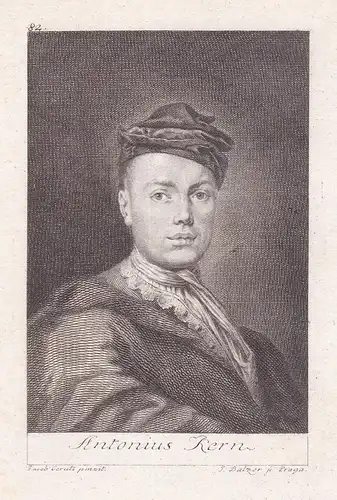 Antonius Kern - Antonius Kern (1710-1747) Maler painter Czech Portrait Böhmen Bohemia