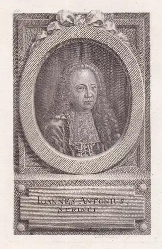 Ioannes Antonius Scrinci - Jan Antonin Scrinci (1697-1773) Arzt doctor physician scientist Czech Portrait Böhm