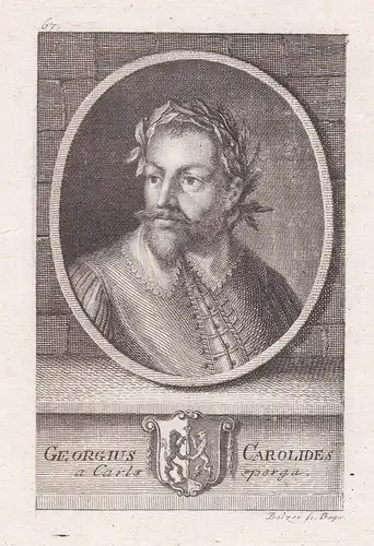 Georgius Carolides a Carlperga - Georg Carolides von Karlsberg (1569-1612) Karlsperk Humanist poet Dicter Czec