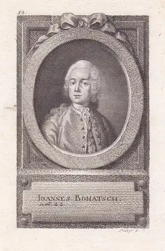 Ioannes Bohatsch - Johann Baptist Bohatsch (1724-1768) Jan Bohac Arzt Mediziner physician medicine Medizin Por
