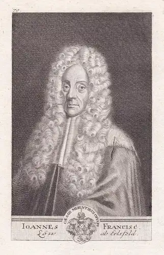 Ioannes Francisc. Löw ab Erlsfeld - Johann Franz Loew von Erlsfeld (1648-1725) Arzt Jurist physician Portrait