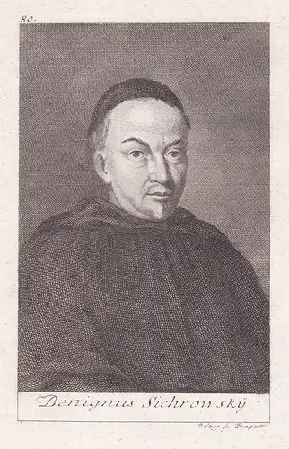 Benignus Sichrowsky - Benignus Sichrowsky (1675-1737) Sychrowsky Augustiner Czech Zbirow Portrait Böhmen Bohem