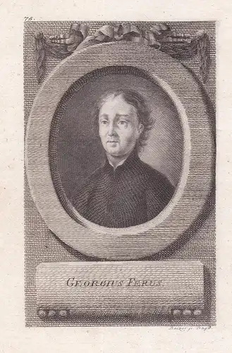 Georgius Ferus - Georg Plachy-Ferus (1585-1659) Jesuit philosopher Philosoph Portrait Böhmen Bohemia