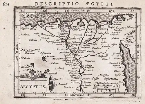 Aegyptus - Egypt Ägypten Egypte Africa Afrique map Karte carte