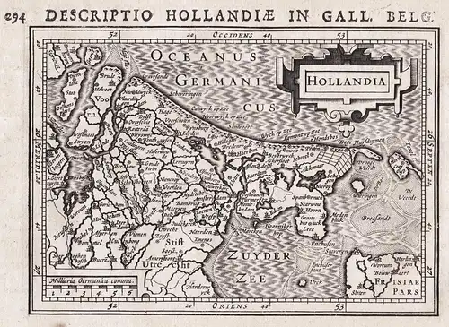 Hollandia / Description Hollandiae in Gall. Belg. - Nederland Niederlande Netherlands Holland