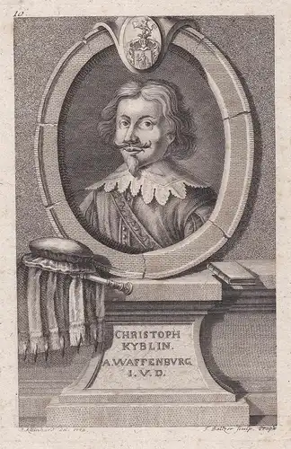 Christoph Kyblin A. Waffenburg I. U. D. - Christoph Kyblin von Waffenburg (1617-1678) Jurist Portrait