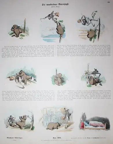Die wunderbare Bärenjagd. Zweiter Bogen. (3. Auflage) - Bärenjagd Bär Bear Braunbär Jagd Jäger hunting München