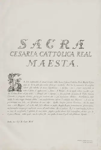 Sacra Cesarea Cattolica Real Maesta - Karl VI Charles HRR Kaiser emperor decoration page