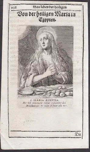 S. Maria Aegyptia. - Maria von Ägypten Heilige Saint Mary of Egypt Heiligenbild