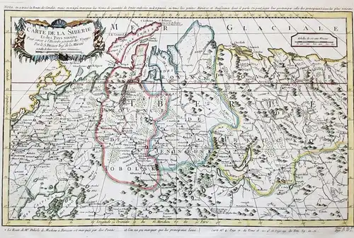 Carte de la Siberie et des Pays Voisins - Sibirien Siberia Siberie Russland Russia Russie