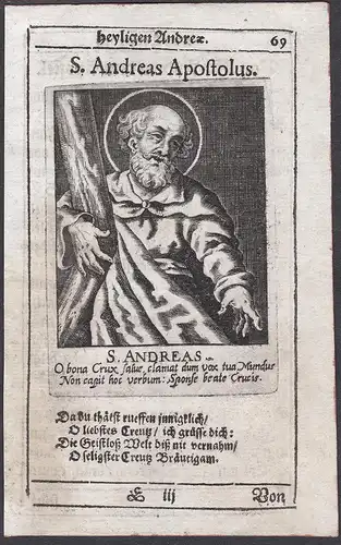 S. Andreas Apostolus - Andrew the Apostle Andreas Apostel Heiligenbild