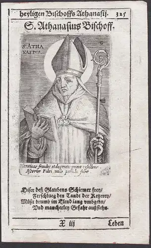 S. Athanasius Bischoff - Athanasius der Große Athanasius of Alexandria Heiliger Heiligenbild