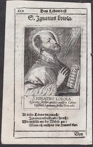 S. Ignatius Loiola - Saint Ignatius of Loyola Ignacio de Loyola Ignatius von Loyola Heiliger Heiligenbild