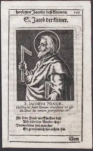 S. Jacob der kleiner - Jakobus der Jüngere James, son of Alphaeus Heiligenbild