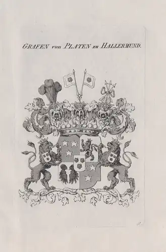 Grafen von Platen zu Hallermund - Wappen coat of arms Heraldik heraldry