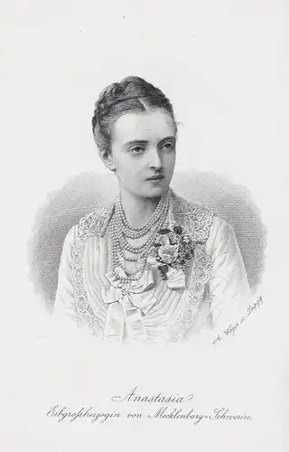 Anastasia. Erbherzogin von Mecklenburg-Schwerin - Anastasia Michailowna Romanowa (1860-1922) Großherzogin von