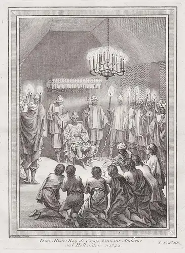 Dom Alvare Roy de Congo, donnant Audience aux Hollandois en 1742 - Afrika Africa Afrique Congo Kongo king Köni