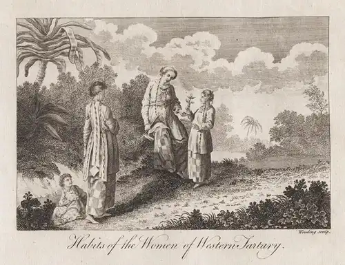 Habits of the Women of Western Tartary - Tatarei Tatars Tartary costume Trachten