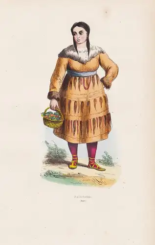 Kamtchadale (Asie) - Kamtchatka Kamtschatka woman Frau costume Trachten costumes
